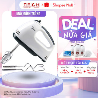 Máy Đánh Trứng Cầm Tay GODWELL 7 Tốc Độ 180W Tặng 4 Đầu Khuấy Chắc Chắn - Tiện Dụng