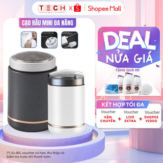 Máy cạo râu mini GODWELL bỏ túi đa năng chống nước 6 lưỡi dao kép chuẩn IPX7, cắm sạc USB cực tiện
