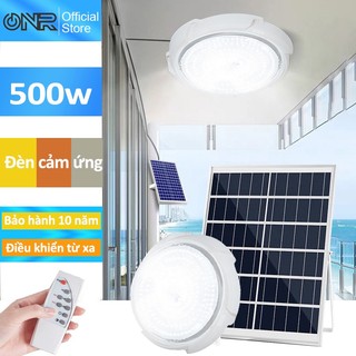 Đèn năng lượng mặt trời 500W - đèn led ốp trần 3 màu trang trí phòng ngủ/sân vườn Solar Light Bảo Hành - ONR Official