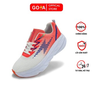 Giày thể thao chạy bộ nam nữ Goya Plus năm 2024 màu trắng cam