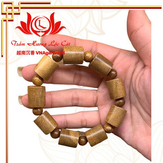 Vòng tay trầm hương hạt trúc thời trang lịch lãm sang trọng| Vòng trầm hương Lộc Cát