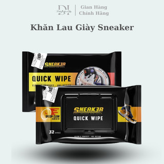 Khăn lau giày Sneaker QUICK WIPE, giấy ướt lau giày dép, túi xách balo với công nghệ Oxi Aciton tiên tiến nhất