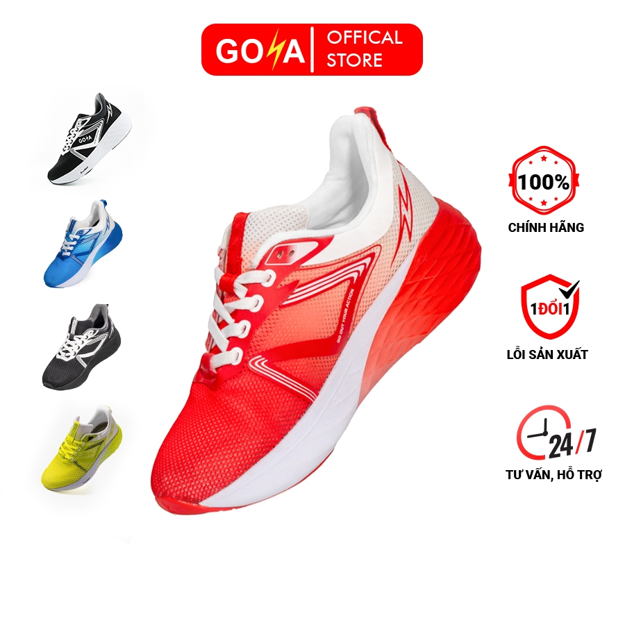 Giày thể thao chạy bộ nam nữ Goya Strides 2 năm 2024 full màu