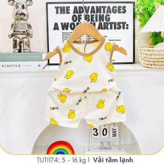 Đồ bộ ba lỗ nhiều họa tiết đáng yêu cho bé mặc ngày hè thoáng mát, TUTI174