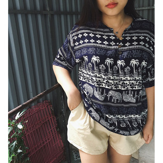 Áo thổ cẩm 3 khuy