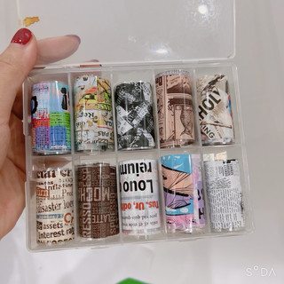 Foil dán móng báo chí, Foil báo chí làm nail