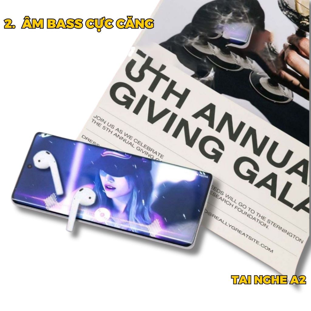 Tai Nghe Tiger 2  - Pin Trâu,Treble Sắc Nét, Bass Căng - BH 1 Đổi 1