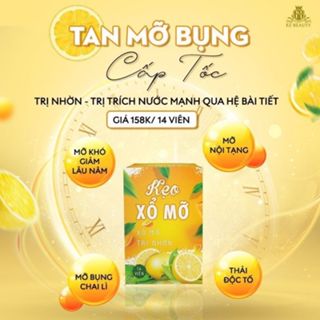 (HÀNG CÓ TEM) Kẹo VitC Siết Eo, Xổ Mỡ Đêm Nhà Kẹo Dứa