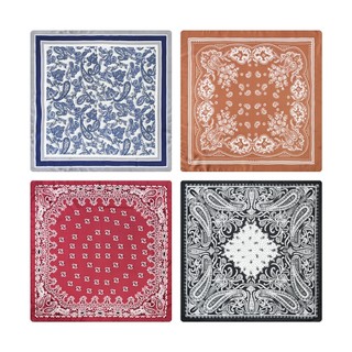 Khăn bandana lụa 70x70cm đội đầu khăn áo yếm Song An Eco