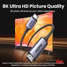 Cáp chuyển USB C to HDMI 8K Ugreen 90451 CM565 (HD 8K@60Hz 4K@144Hz (tương thích Thunderbolt 3)