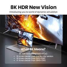 Cáp chuyển USB C to HDMI 8K Ugreen 90451 CM565 (HD 8K@60Hz 4K@144Hz (tương thích Thunderbolt 3)