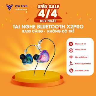 Tai nghe có dây x2 pro tai nghe dây nhét tai jack cắm 3.5mm và type-c chính hãng ivu tech