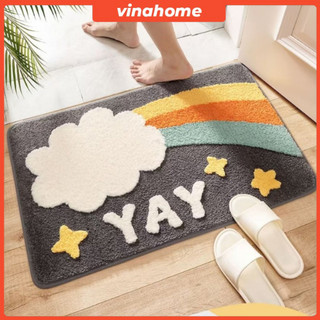 Thảm lau chân chùi chân thảm lông cừu 40x60cm thảm cao cấp thấm hút tốt thảm lông lau chân hình thú chất lượng cao cấp
