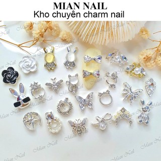 Charm ong charm nơ charm thỏ charm sao charm nail gắn móng đính móng trang trí móng tay MIAN