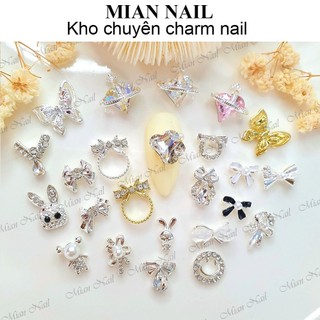 Charm mặt cười charm gấu charm Love Lucky charm nail gắn móng đính móng trang trí móng tay MIAN