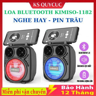 Loa bluetooth kimiso kms-1182 ,kèm giá đỡ điện thoại. âm thanh sống động , bảo hành 12 tháng