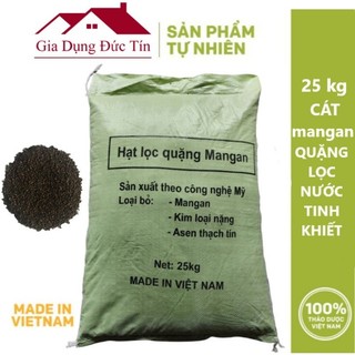 Bao 25kg mangan dioxit/ mangan quặng sử lý lọc nước.