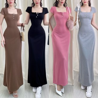 TADstore - Wilfred Maxi basic chất thun gân
