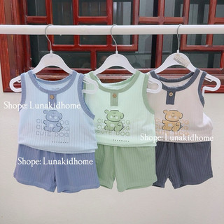 Bộ ba lỗ Goodmama mềm mịn cho bé (6-9M đến 24-36M)