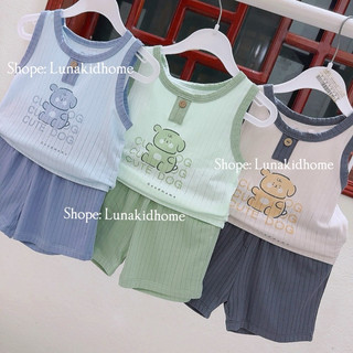 Bộ ba lỗ Goodmama mềm mịn cho bé (6-9M đến 24-36M)
