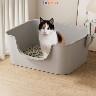 Khay vệ sinh cho mèo cỡ vừa thành cao size M chống văng cát Lapeta