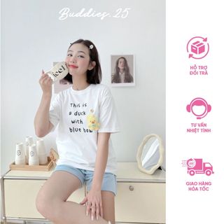 Áo thun gắn gấu bông con zịt