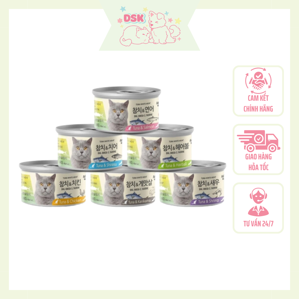 Pate Meowow Cho Mèo Mọi Lứa Tuổi - Lon 80gr