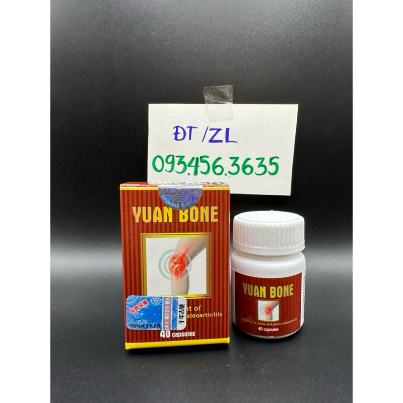 Combo 10 Hộp Yuan Bone Lọ 40 Viên Hỗ Trợ Xương Khớp