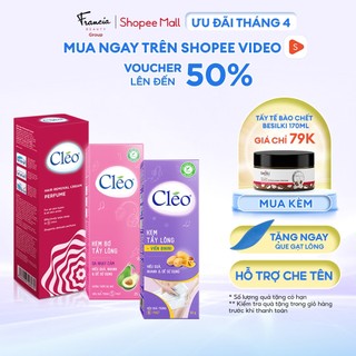 Kem Tẩy Lông Cho Da Nhạy Cảm Cleo Chuyên Biệt Cho Từng Vùng Da Avocado Hair Removal Cream Sensitive Skin 25g/50g/70g