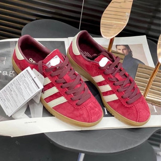 Giày Adida Bermuda Burgundy Đỏ Đô Nam Nữ Basic Lai Au Cao Cấp