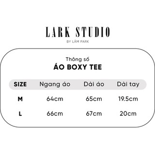 Áo Thun LarkStudio “Be Rich” Boxy Tee Black/White
