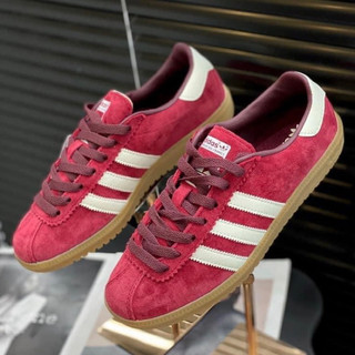 Giày Adida Bermuda Burgundy Đỏ Đô Nam Nữ Basic Lai Au Cao Cấp