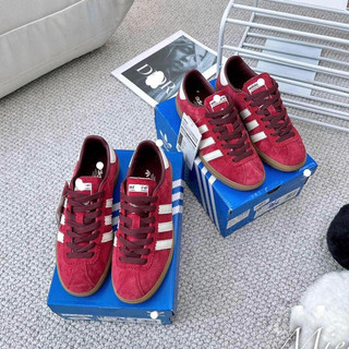 Giày Adida Bermuda Burgundy Đỏ Đô Nam Nữ Basic Lai Au Cao Cấp