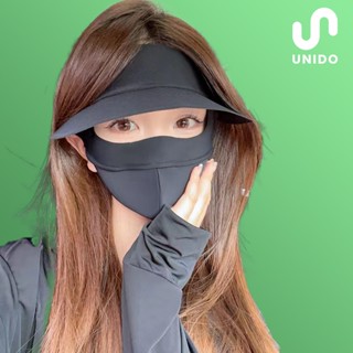  Mũ chống nắng kèm khẩu trang 2 in 1 - Chống nắng lên tới 99% bảo vệ làn da - Mẫu mới nhất UNIDO K13 