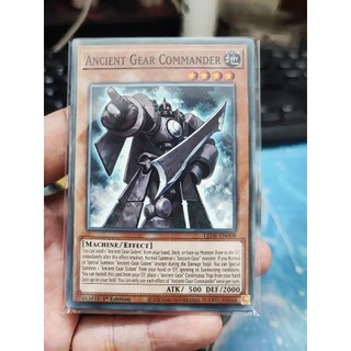 1 lá thẻ bài ancient gear commander - lede-en008 - common 1st edition