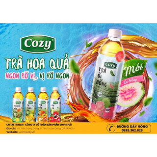 Lốc 6 chai trà cozy vị ổi hồng 455ml x 6 chai 51k/ lốc