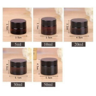 combo 10 HỦ FACE THỦY TINH nâu (đủ size)