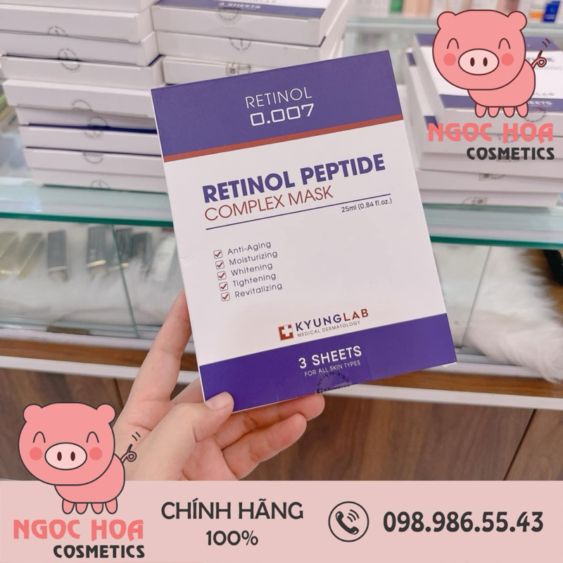 [Lẻ 1 miếng] Mặt Nạ Trẻ Hoá Da Kyung Lab Retinol Peptide Complex Mask 25ml