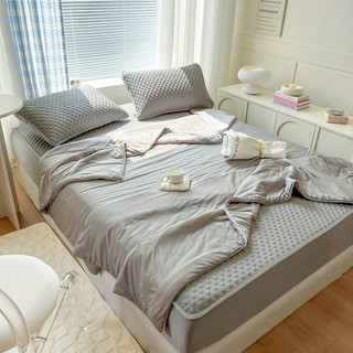 Set chiếu băng lạnh icool IGUN BEDDING chun bọc đệm kèm chăn hè chần bông