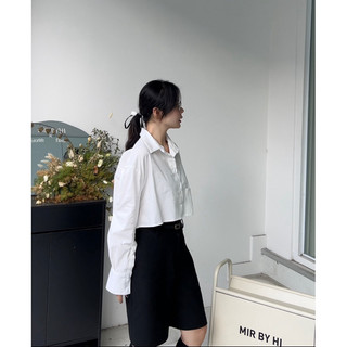  𝐅𝐨𝐫𝐢𝐞 𝐒𝐡𝐢𝐫𝐭 | 𝐦𝐢𝐫.𝐛𝐲𝐡𝐢 | Sơ mi croptop linen form rộng