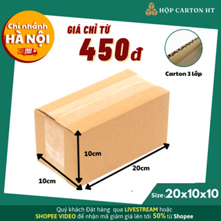 20x10x10 COMBO 20 Hộp carton đóng hàng đựng giày dép, phụ kiện đồ gia dụng giá rẻ - Hộp Carton HT