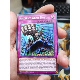 1 lá thẻ bài ancient gear duel - lede-en072 - common 1st edition