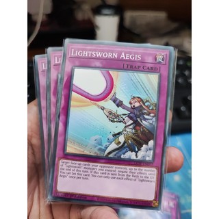 1 lá thẻ bài lightsworn aegis - lede-en077 - common 1st edition