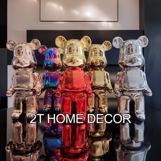  Mô hình Gấu BearBrick 35cm Mạ Điện Bóng Gương - Trang Trí Nhà Cửa Phòng Ngủ Phòng Khách Quà Tặng Ý Nghĩa 