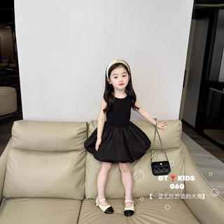Váy Bé Gái Hở Lưng Phong Cách Hàn