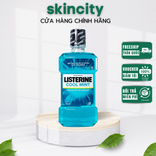 Nước Súc Miệng Listerine Cool Mint Giúp Răng Trắng Sáng Thơm Miệng