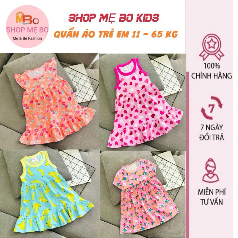 Váy bé gái thun cotton hàng xuất cực xinh