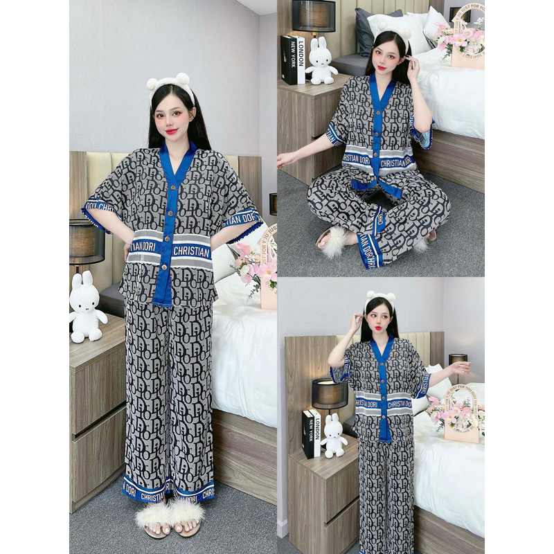 Đồ bộ pijama lụa mịn TK 2CE cánh dơi