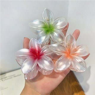 Kẹp tóc hoa sứ tráng gương 8cm nhiều màu sắc nữ tính giá rẻ K177