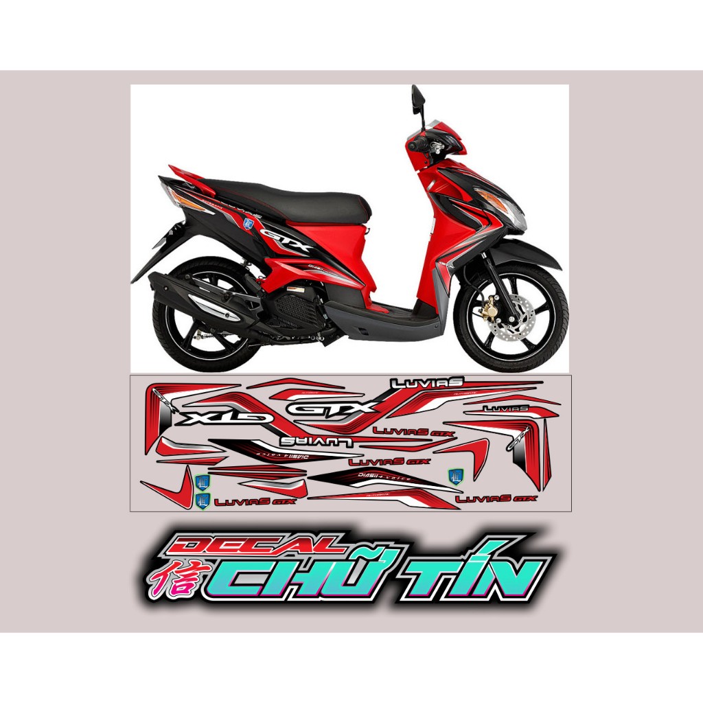 TEM LUVIAS ZIN GTX - TEM GTX LUVIAS ĐỎ ĐEN - TEM ZIN LUVIAS ĐỎ ĐEN 